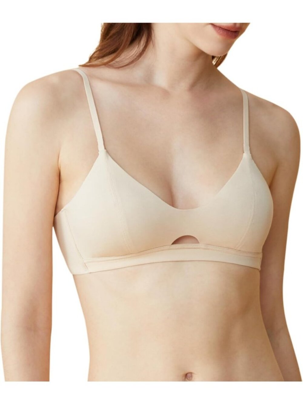 Wireless Padded Organic Cotton Bralette for Women - Soft, Comfortable Fit